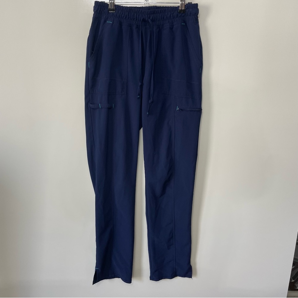 Scrubstar Navy Scrub Pants Womens S Medical Dental Nurse Workwear Comfy